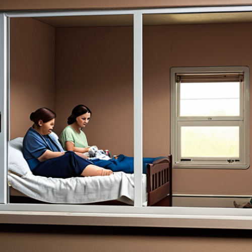 Home 8 **
"A family safely sheltering indoors during a radiation emergency, following government guidelines. Emphasize closed windows, emergency kit, and calm demeanor."
**