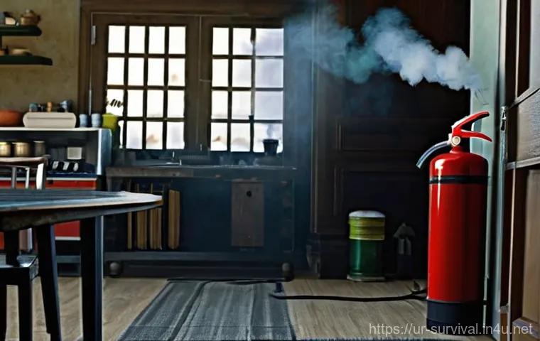 전기 사고 대처법 - **Prompt:** A vivid, realistic indoor scene depicting the immediate aftermath of a minor electrical ... 전기 사고 대처법 - **Prompt:** A vivid, realistic indoor scene depicting the immediate aftermath of a minor electrical ...