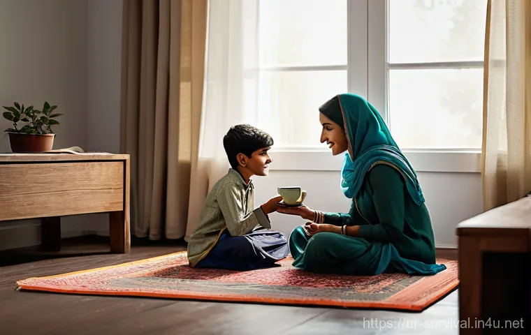 재난 시 위험 지역 탈출 경로 - **Prompt 2: Community Support After a Mild Storm**
"An outdoor scene in a vibrant Pakistani neig... 재난 시 위험 지역 탈출 경로 - **Prompt 2: Community Support After a Mild Storm**
"An outdoor scene in a vibrant Pakistani neig...